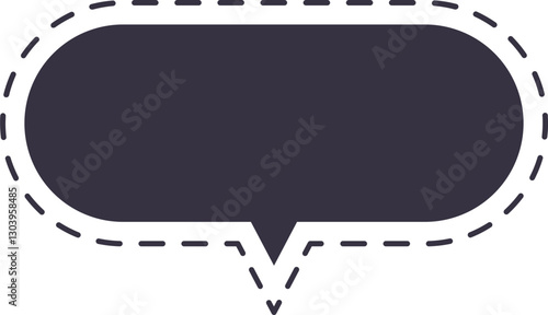 burbuja de diálogo punteada