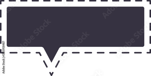 burbuja de diálogo punteada