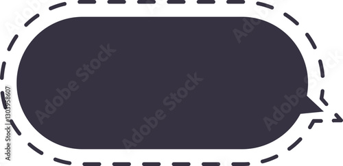 burbuja de diálogo punteada