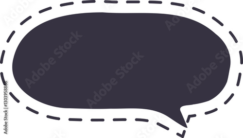 burbuja de diálogo punteada