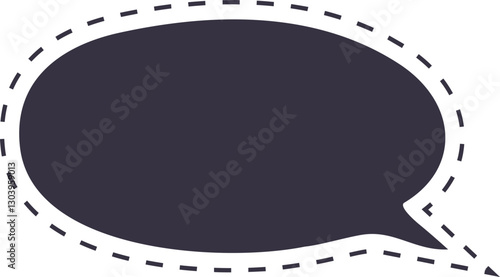 burbuja de diálogo punteada