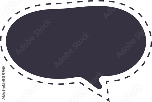 burbuja de diálogo punteada