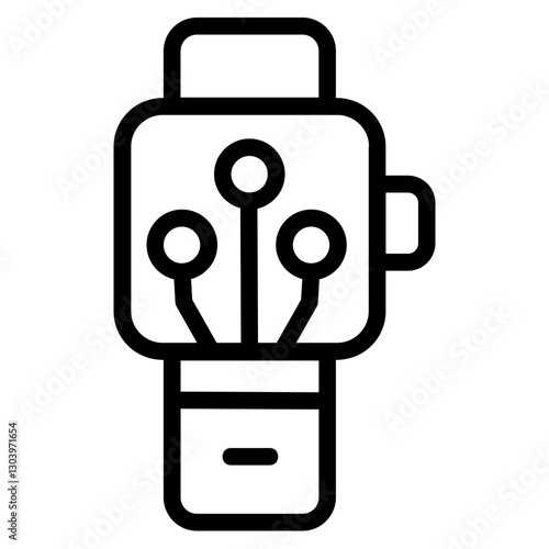 Robot smartwatch Line Icon