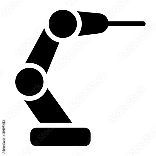 Robot welding Solid Icon