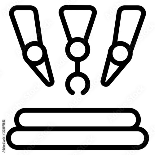 Robotic surgery Line Icon