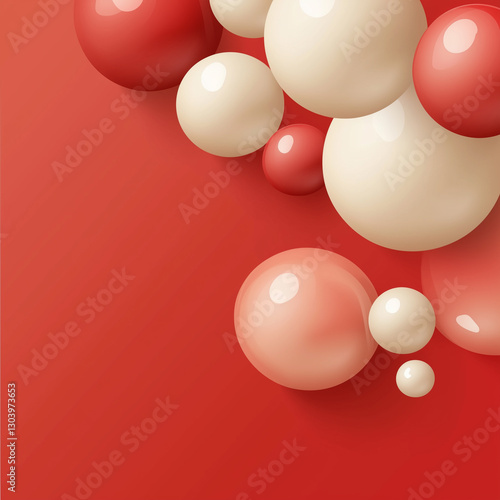 Christmas picture with Christmas tree and party, generative AI illustration