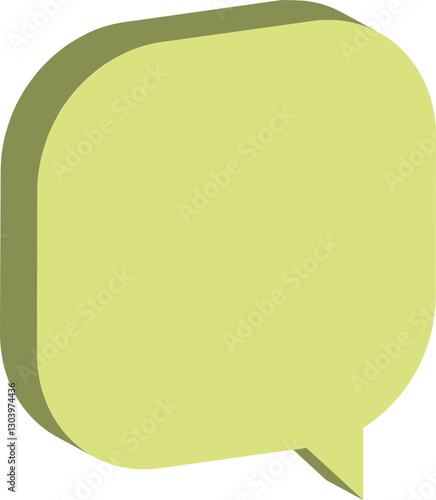 bulle de dialogue en relief