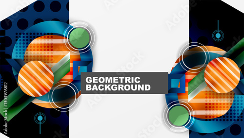 Dynamic complex geometric abstract background
