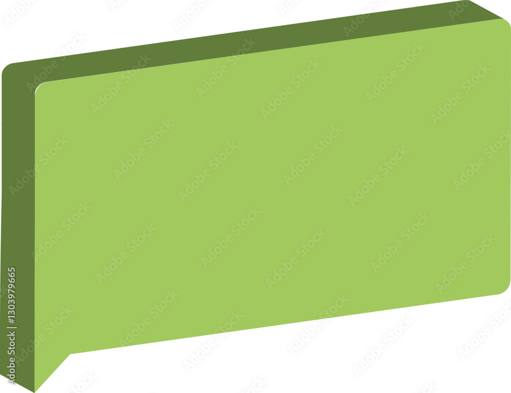 3D empty speech bubble 3D empty speech bubble