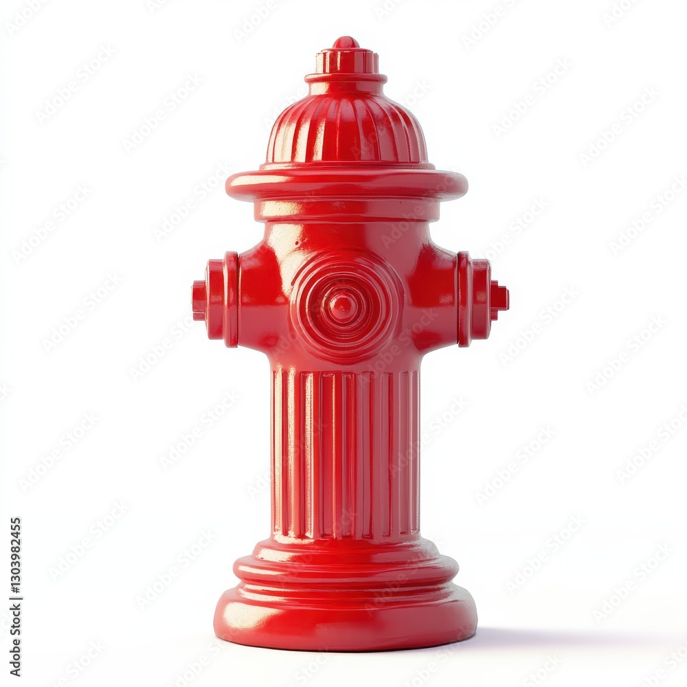 Bright red fire hydrant toy designed for children, perfect for imaginative play and learning about safety Bright red fire hydrant toy designed for children, perfect for imaginative play and learning about safety