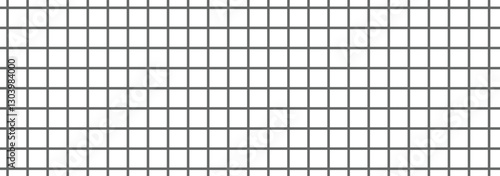 Black grid square graph line full page on white paper background. grid square graph line full page on white paper background, paper grid square graph line texture. 