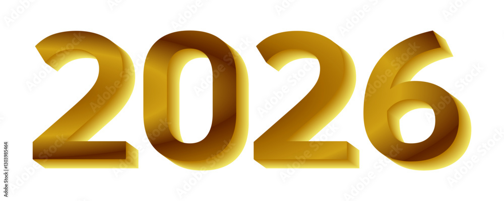 2026 happy new year. 3D illustration of 2026 lettering. Greeting card and poster design.
2026 happy new year. 3D illustration of 2026 lettering. Greeting card and poster design.