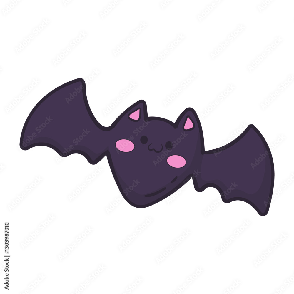 Fototapeta premium Cute Halloween Element. Vector Illustration in Cartoon Design.