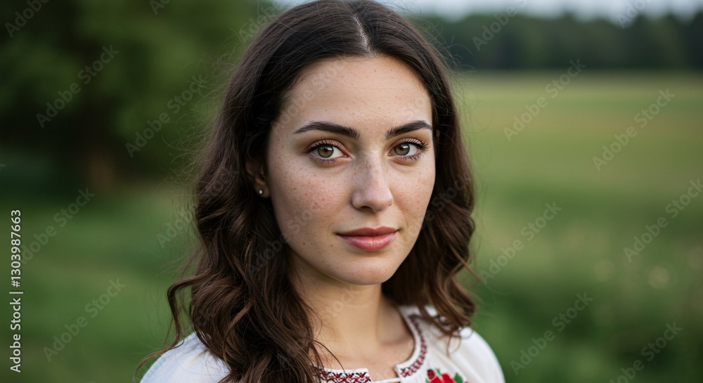 photorealistic portrait of a woman from Moldova photorealistic portrait of a woman from Moldova