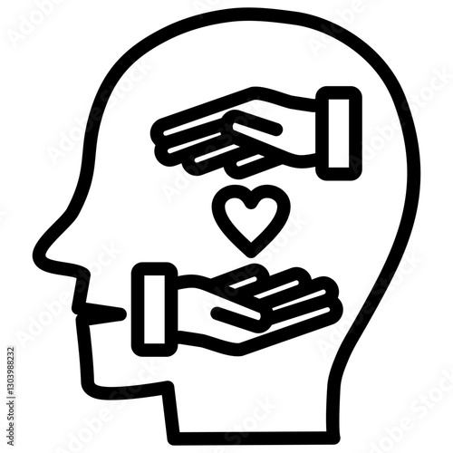 Self Care Outline Icon