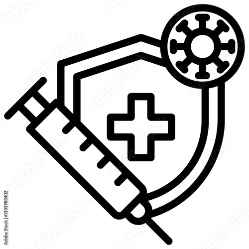 Immunization Outline Icon
