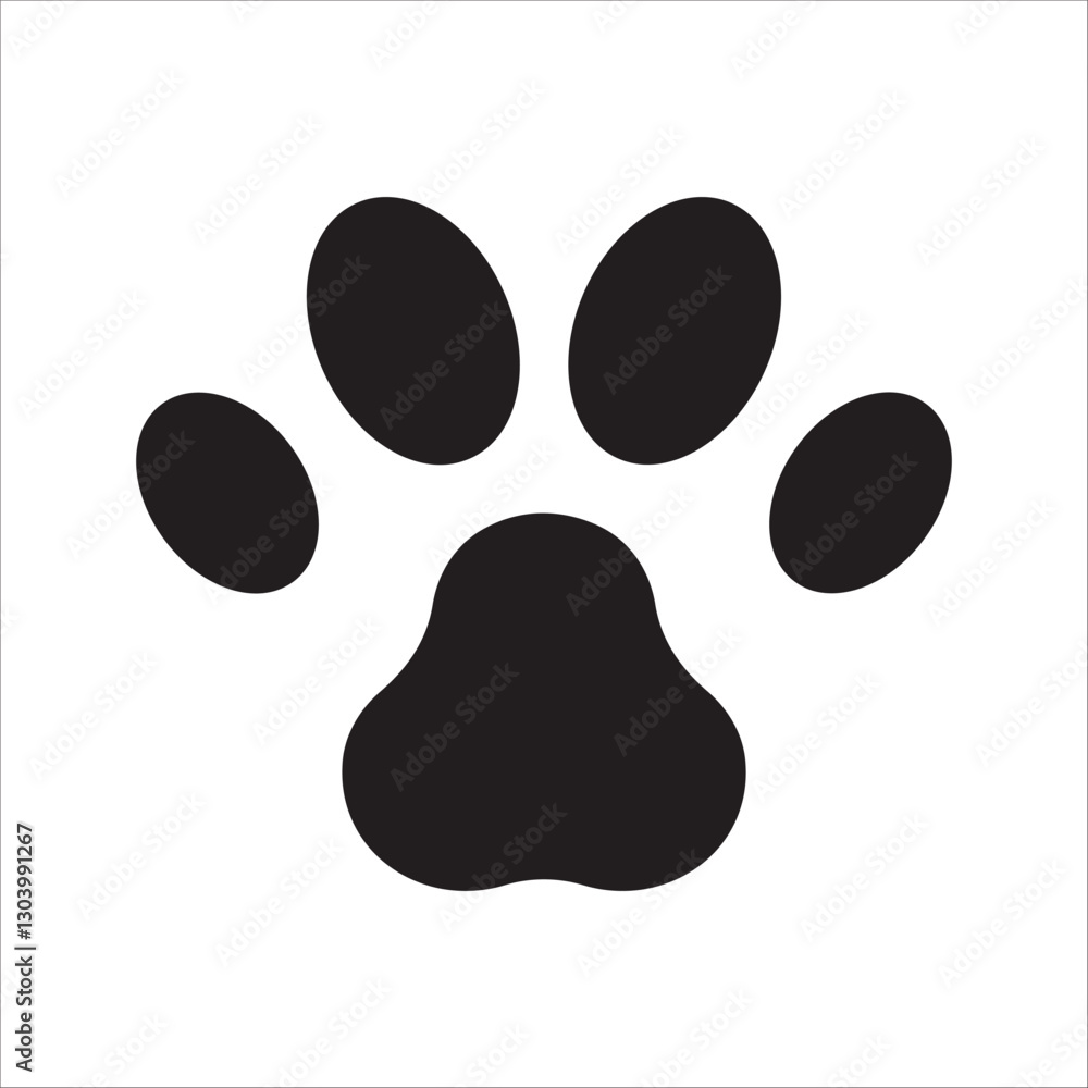 Heart shaped pet paw print vector logo design. Cat or dog paw print with 4 fingers and heartshapes base. Vet clinic logo clipart. Heart shaped pet paw print vector logo design. Cat or dog paw print with 4 fingers and heartshapes base. Vet clinic logo clipart.