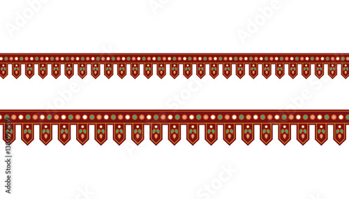 Clipart vector of Indian traditional toran 