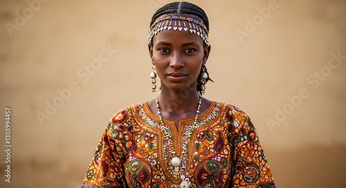 photorealistic portrait of a woman from Niger