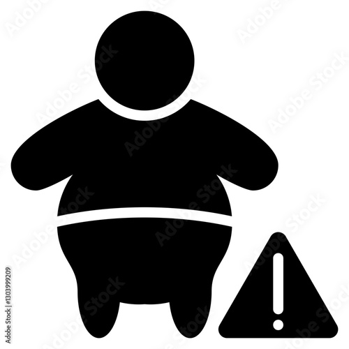 Obesity Prevention Glyph Icon