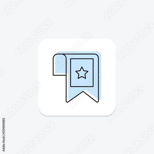 Bookmark color shadow thinline icon, vector, pixel perfect, illustrator file Free Download Bookmark color shadow thinline icon, vector, pixel perfect, illustrator file - GFXLoad