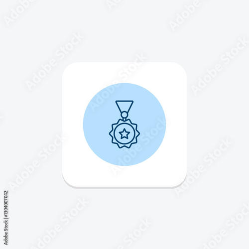 Medal pentaglow, vector, pixel perfect, illustrator file