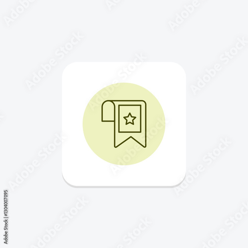 Bookmark pentaglow, vector, pixel perfect, illustrator file