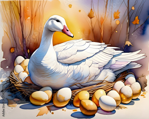 Goose with Golden Eggs photo