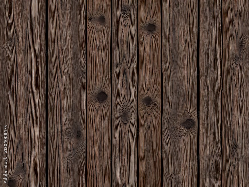 Fototapeta premium Dark Stained Wooden Floor 
