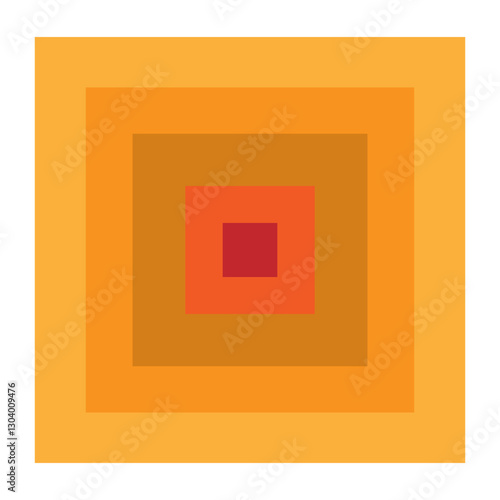 Bold Colorful Memphis Basic Concentric rectangle