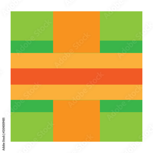 Abstract surrealism colorful rectangle
