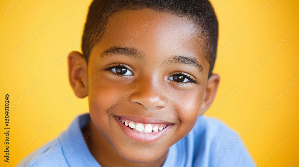 Smiling African-American child radiates joy and innocence, embodying pure happiness and youthful spirit. Smiling African-American child radiates joy and innocence, embodying pure happiness and youthful spirit.