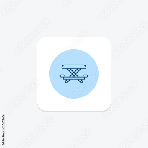 Picnic Table pentaglow, vector, pixel perfect, illustrator file