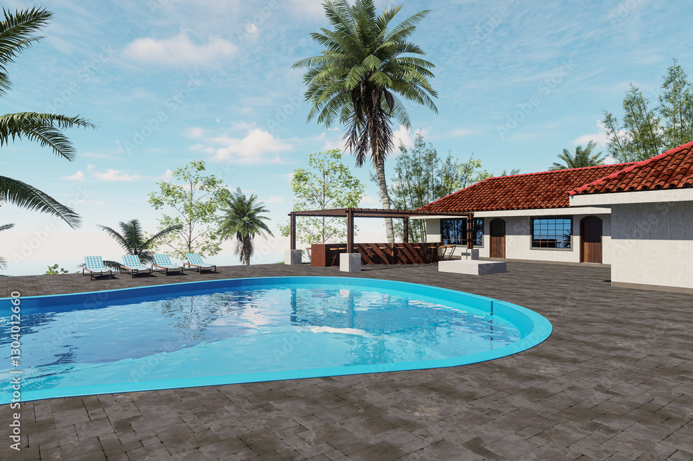 Fototapeta premium Chalets Design - Architectural 3D renders