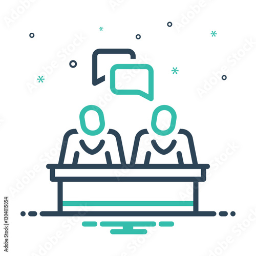 Mix icon for communication