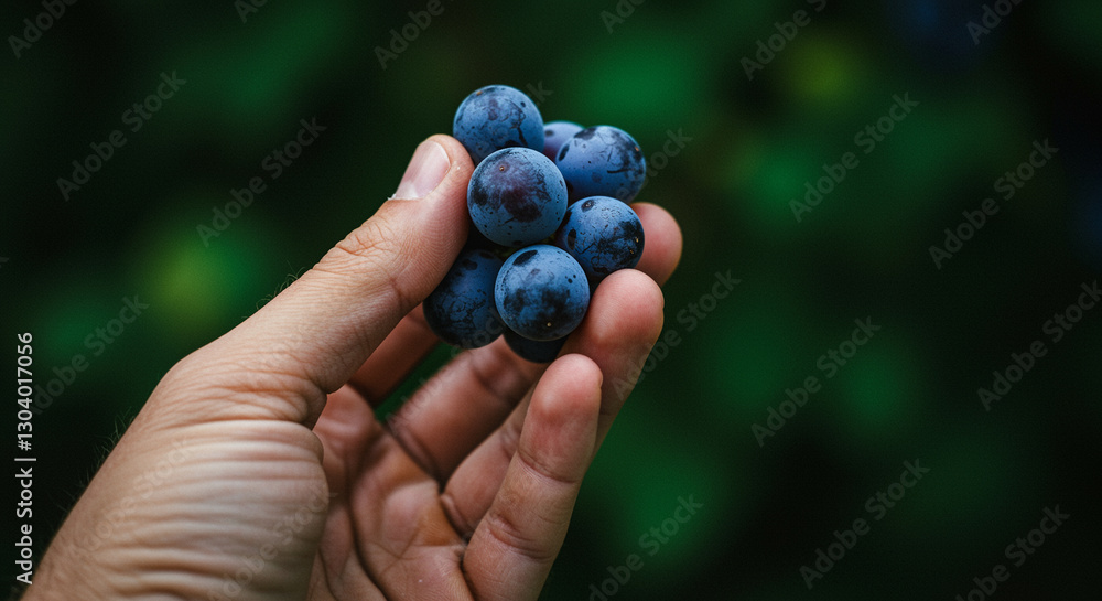 Hand holding blueberries. Fresh blueberries in hand. Close-up of hand holding fresh blueberries Hand holding blueberries. Fresh blueberries in hand. Close-up of hand holding fresh blueberries