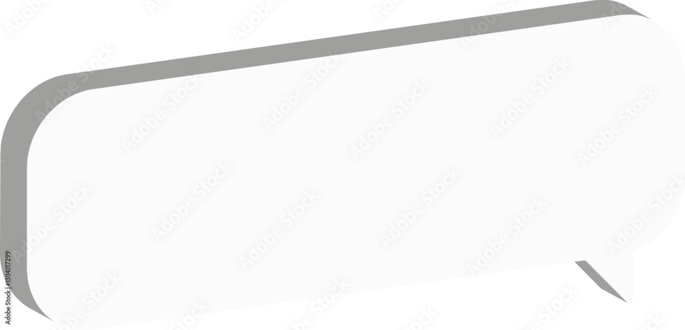 Fototapeta premium white paper speech bubble