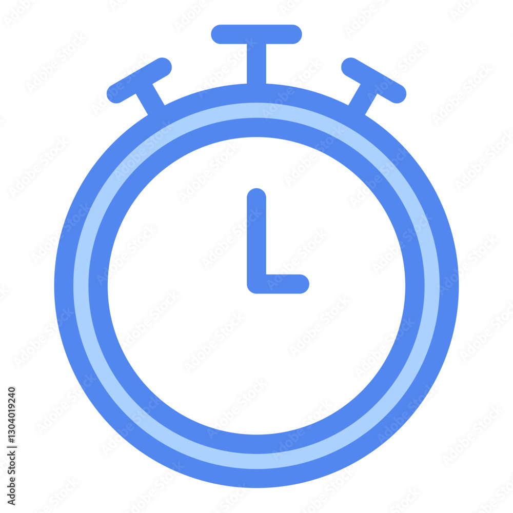 Chronometer Outline Blue Color Icon Chronometer Outline Blue Color Icon