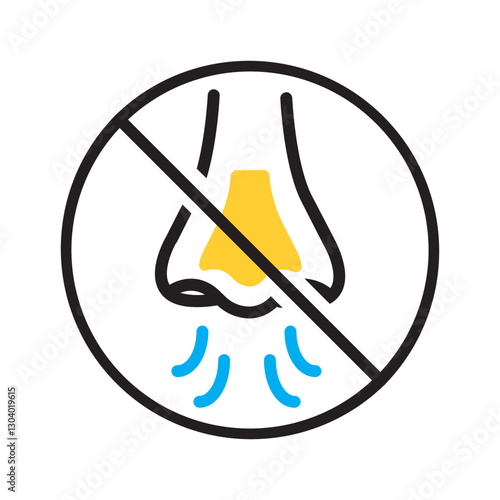 Vector multi color icon for Odorless