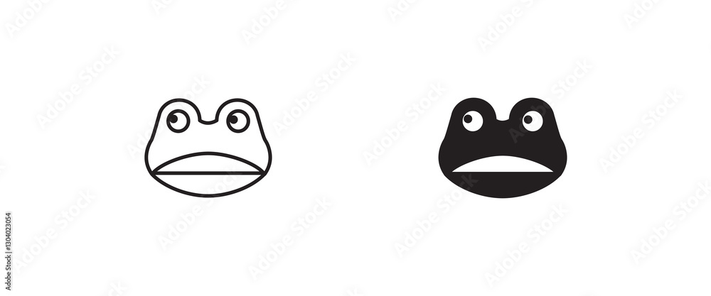 frog icon vector. Animal icon button, vector, sign, symbol, logo, illustration, editable stroke, flat design style isolated on white frog icon vector. Animal icon button, vector, sign, symbol, logo, illustration, editable stroke, flat design style isolated on white