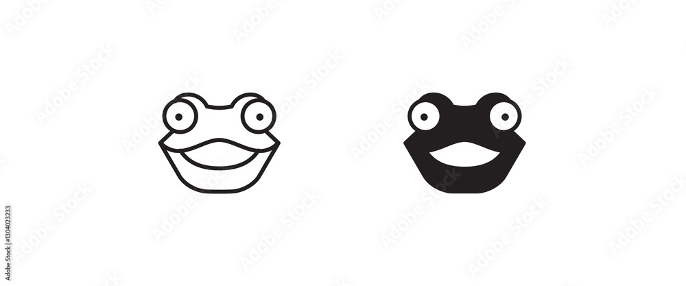 frog icon vector. Animal icon button, vector, sign, symbol, logo, illustration, editable stroke, flat design style isolated on white frog icon vector. Animal icon button, vector, sign, symbol, logo, illustration, editable stroke, flat design style isolated on white