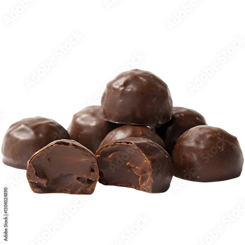 Wallpaper Mural chocolate candies isolated on white Torontodigital.ca