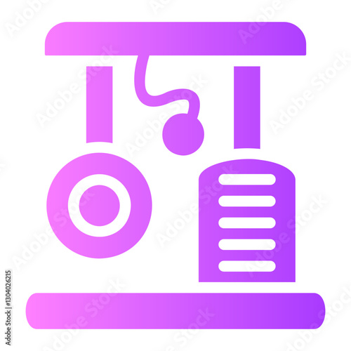 cat tree Gradient icon