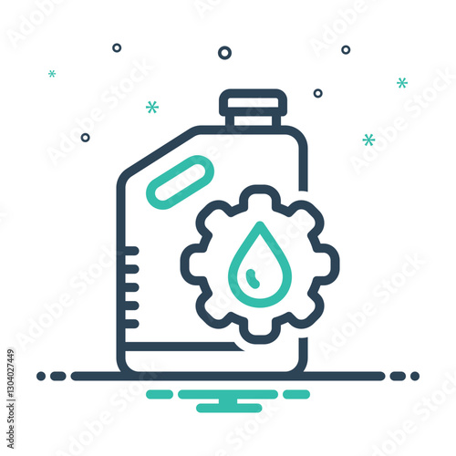 Mix icon for engine oil
