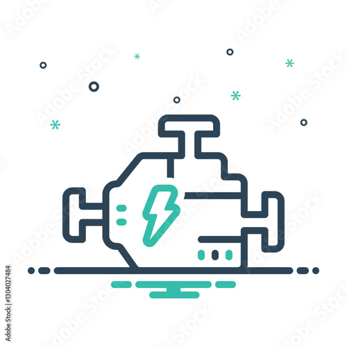 Mix icon for engine turn up