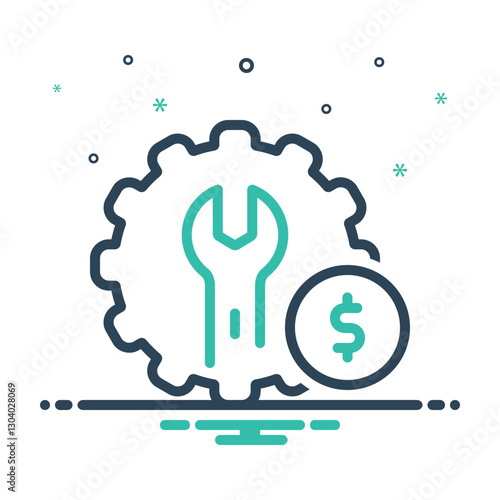 Mix icon for servicing costs