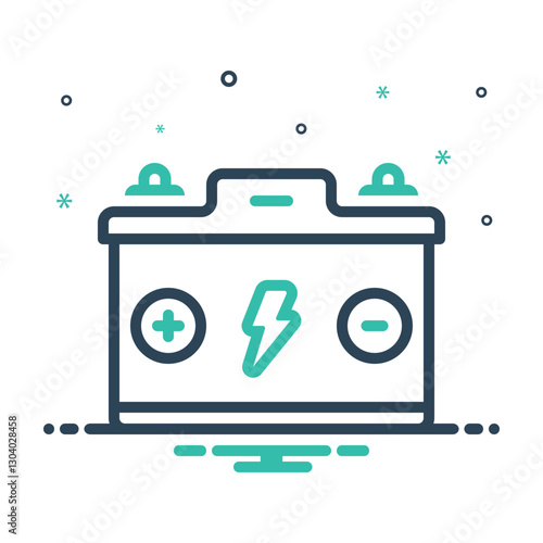 Mix icon for battery