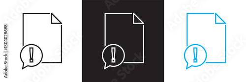 Icons related to information.  Isolated on white and black background. Vector illustration. EPS 10