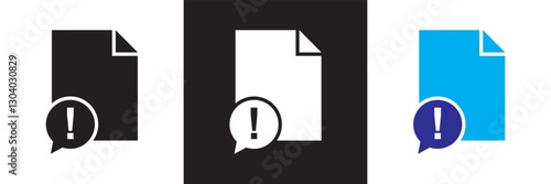 Icons related to information.  Isolated on white and black background. Vector illustration. EPS 10