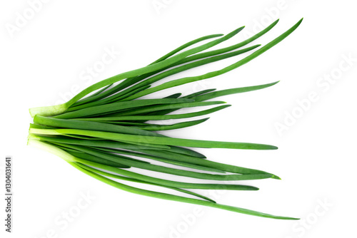 Wallpaper Mural freshly cut green onions in a bunch on a white background, close-up Torontodigital.ca